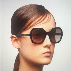 PRADA Oversized Tortoiseshell Sunglasses